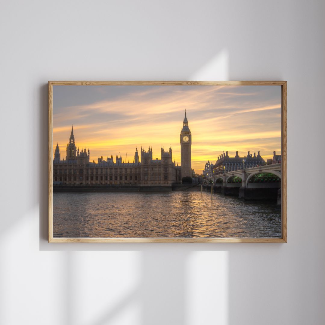 Big Ben & Parliament - (Rectangle) PRINTABLE DIGITAL IMAGE - City Escapes Collection