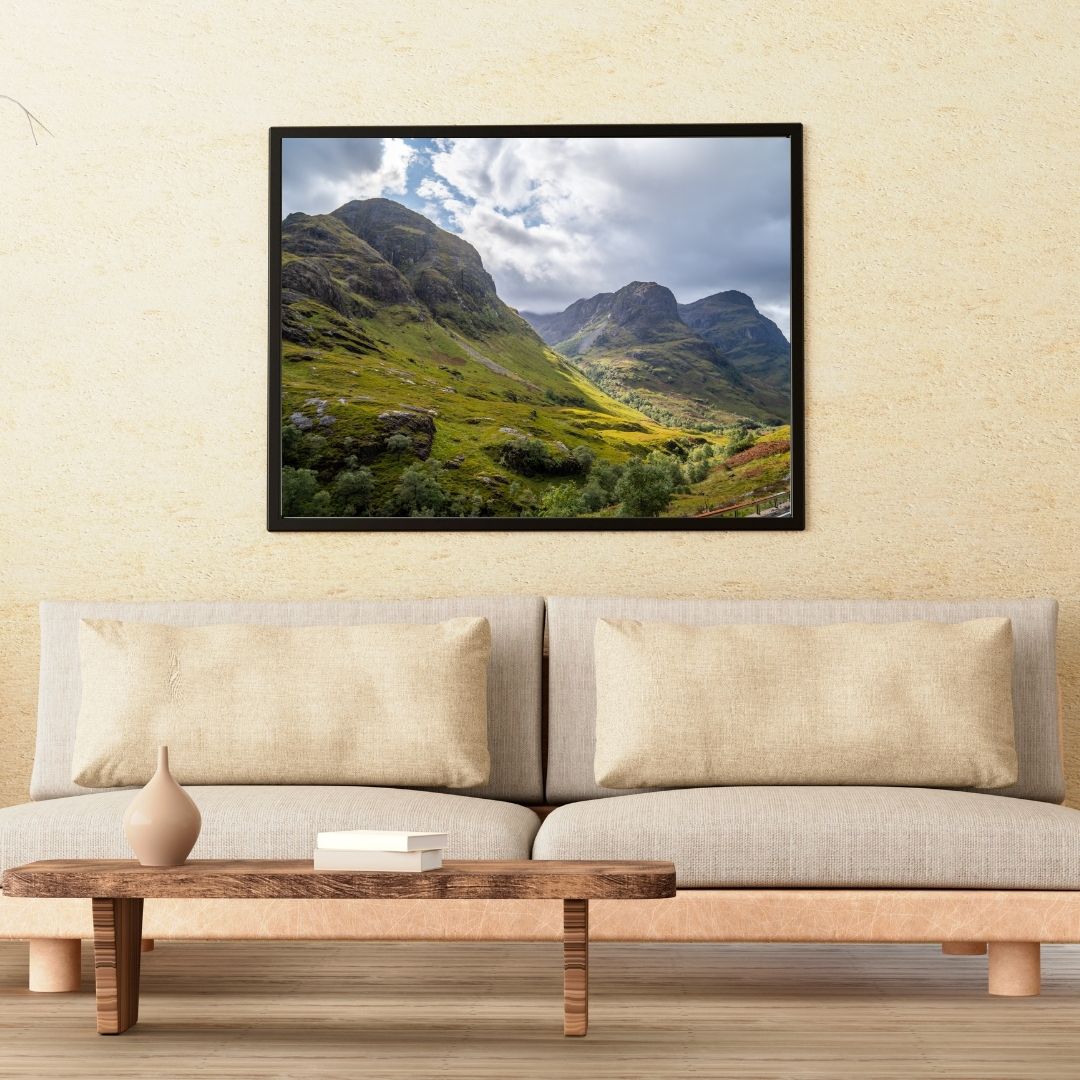 Three Sisters in the Highlands of Scotland - PRINTABLE DIGITAL IMAGE - Fall/Autumn Collection