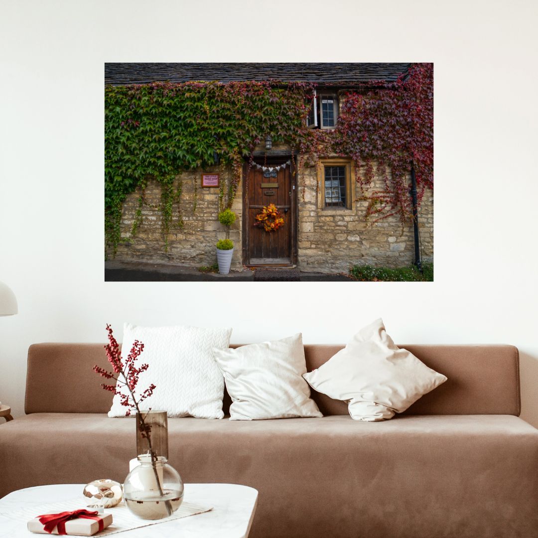 Cozy decor in the Cotswolds - PRINTABLE DIGITAL IMAGE - Fall/Autumn Collection