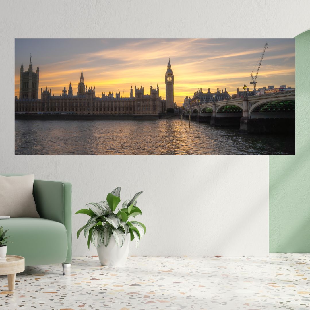 Big Ben & Parliament - (Rectangle)  PRINTABLE DIGITAL IMAGE - City Escapes Collection