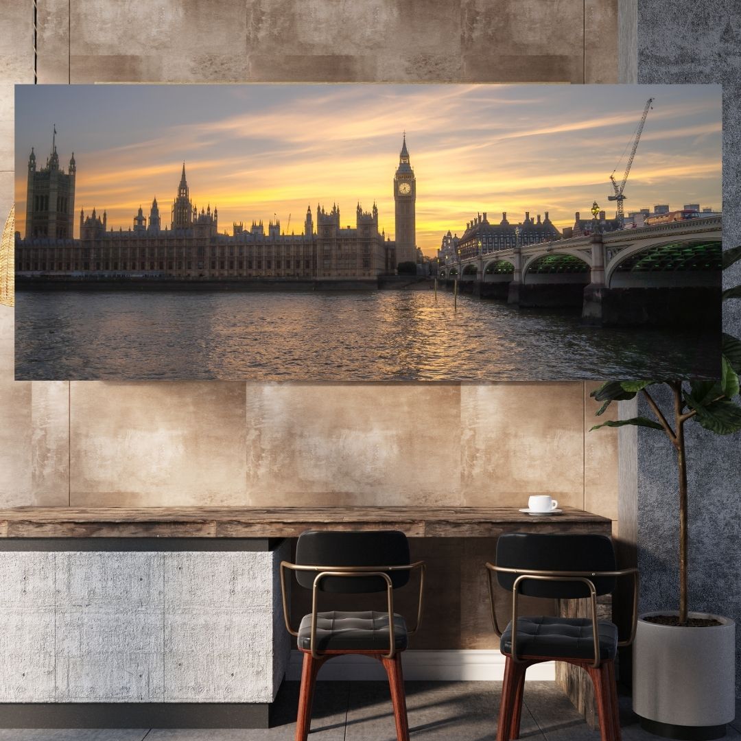 Big Ben & Parliament - (Rectangle)  PRINTABLE DIGITAL IMAGE - City Escapes Collection
