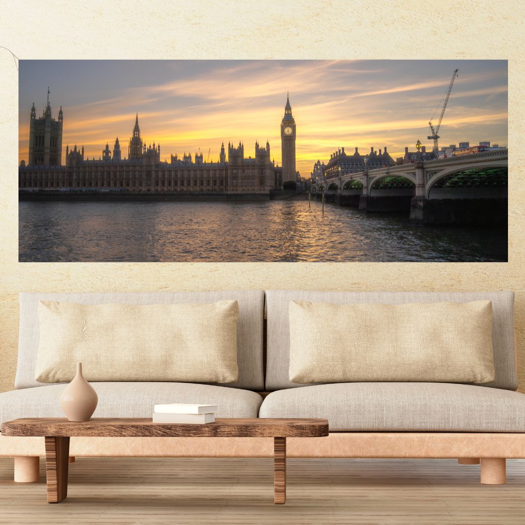 Big Ben & Parliament - (Rectangle)  PRINTABLE DIGITAL IMAGE - City Escapes Collection