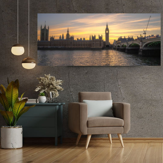 Big Ben & Parliament - (Rectangle)  PRINTABLE DIGITAL IMAGE - City Escapes Collection