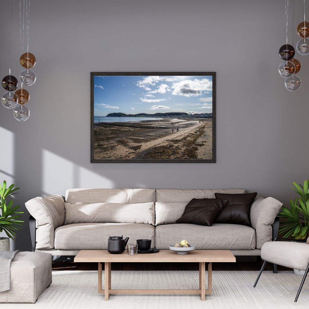Llandudno Sunny Beach Day -  PRINTABLE DIGITAL IMAGE - Summer Seaside Collection
