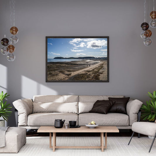 Llandudno Sunny Beach Day -  PRINTABLE DIGITAL IMAGE - Summer Seaside Collection