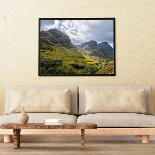 Three Sisters in the Highlands of Scotland - PRINTABLE DIGITAL IMAGE - Fall/Autumn Collection