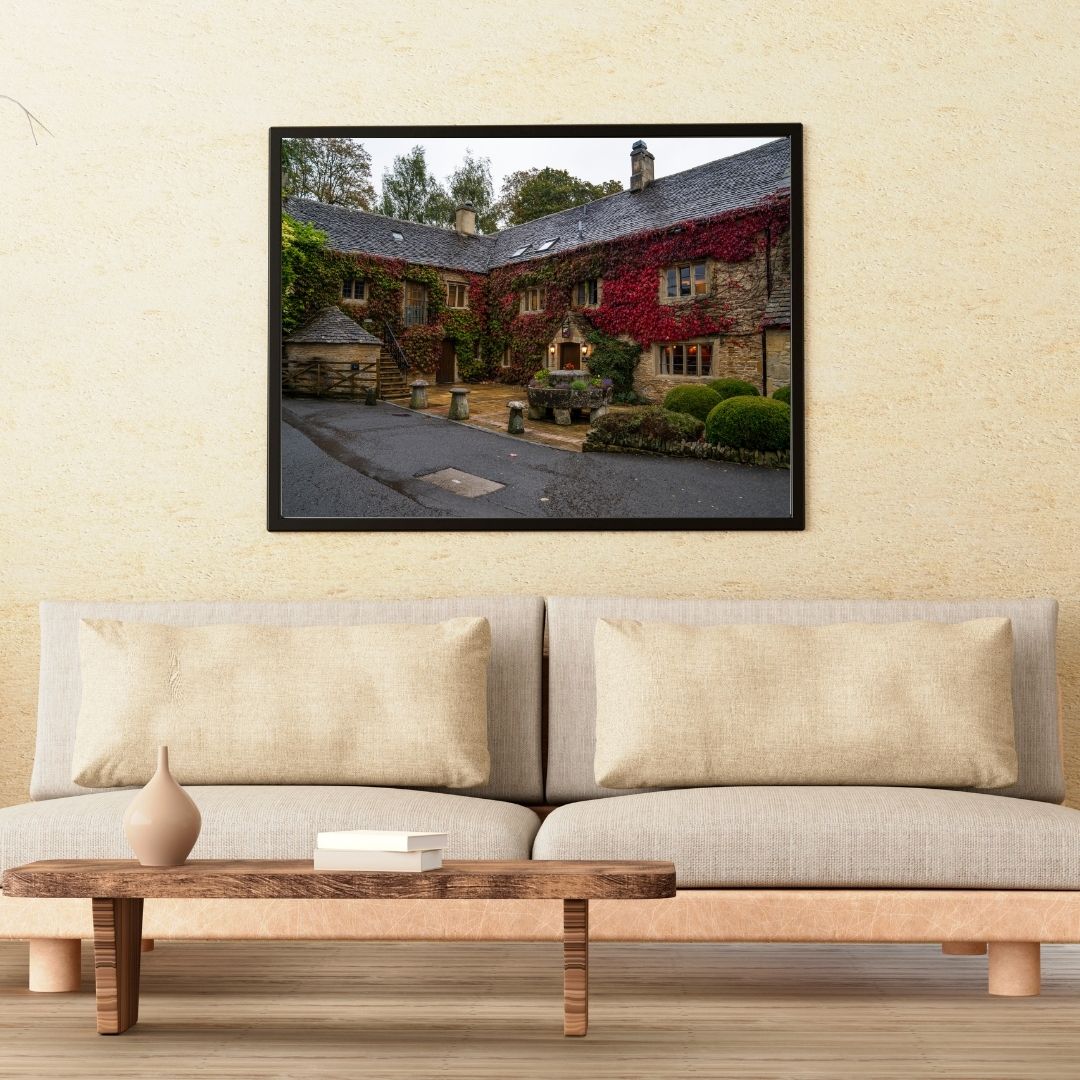 Cozy Restaurant/Hotel in the Cotswolds - PRINTABLE DIGITAL IMAGE - Fall/Autumn Collection