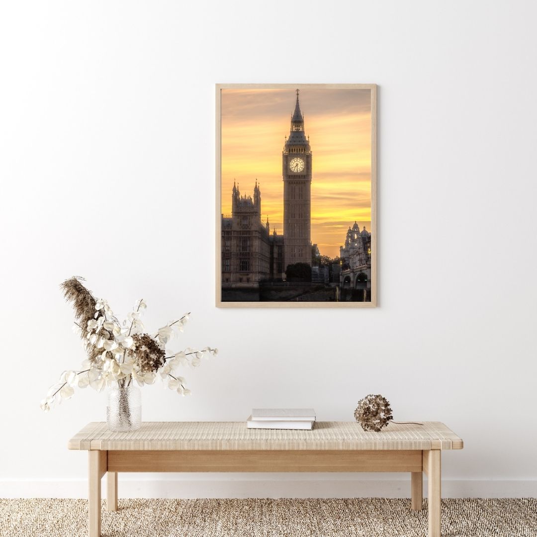 Big Ben at Sunset - (Vertical)  PRINTABLE DIGITAL IMAGE - City Escapes Collection