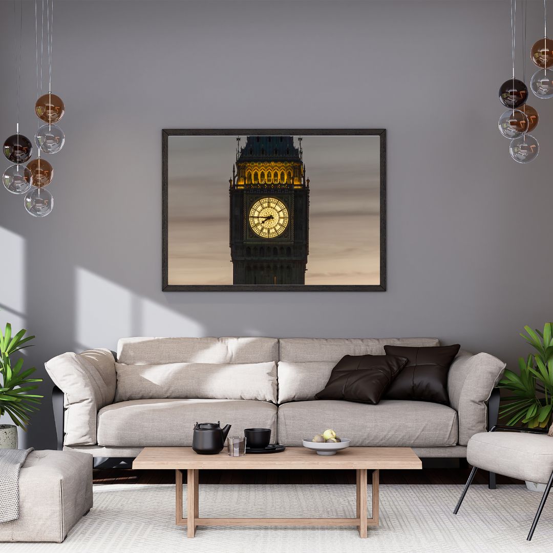 Clock Close up of Big Ben - (Horizontal)  PRINTABLE DIGITAL IMAGE - City Escapes Collection