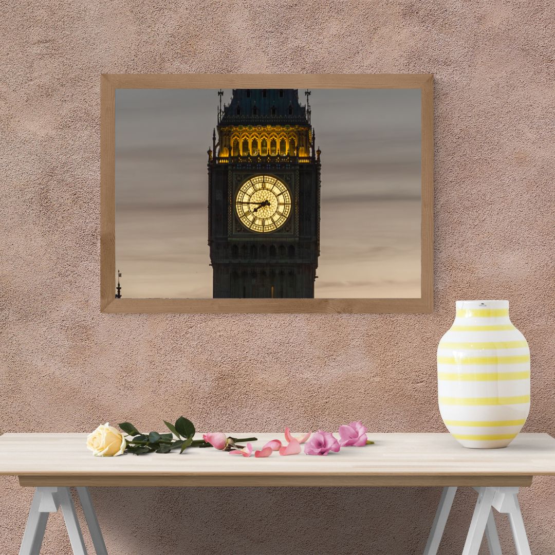 Clock Close up of Big Ben - (Horizontal)  PRINTABLE DIGITAL IMAGE - City Escapes Collection