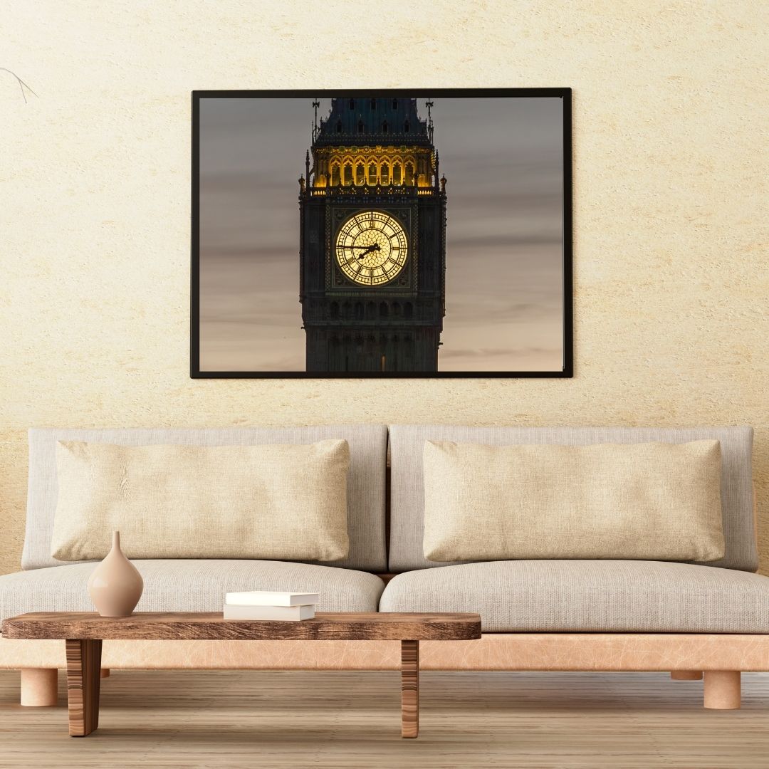 Clock Close up of Big Ben - (Horizontal)  PRINTABLE DIGITAL IMAGE - City Escapes Collection