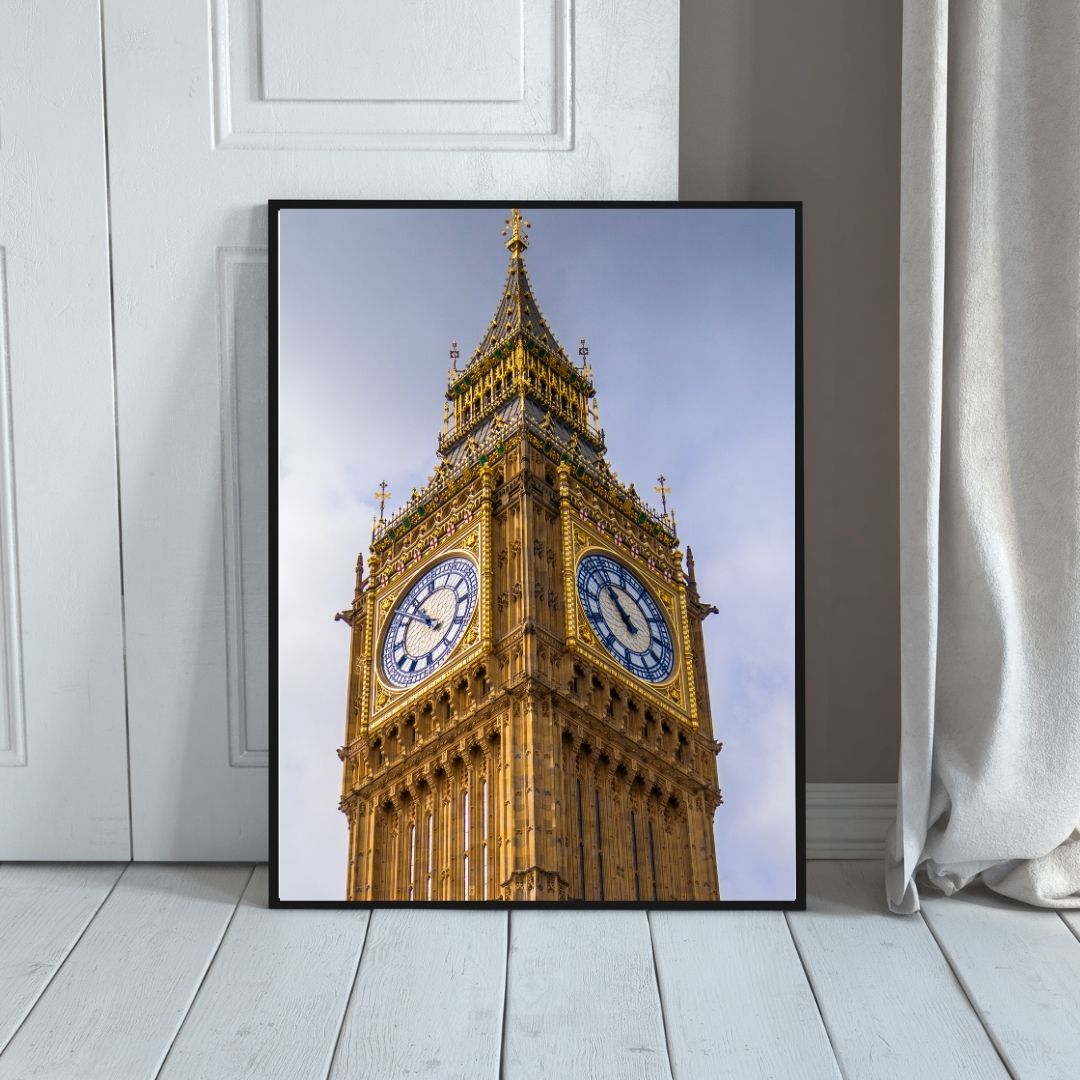 Big Ben Close Up -  (Vertical) PRINTABLE DIGITAL IMAGE - City Escapes Collection