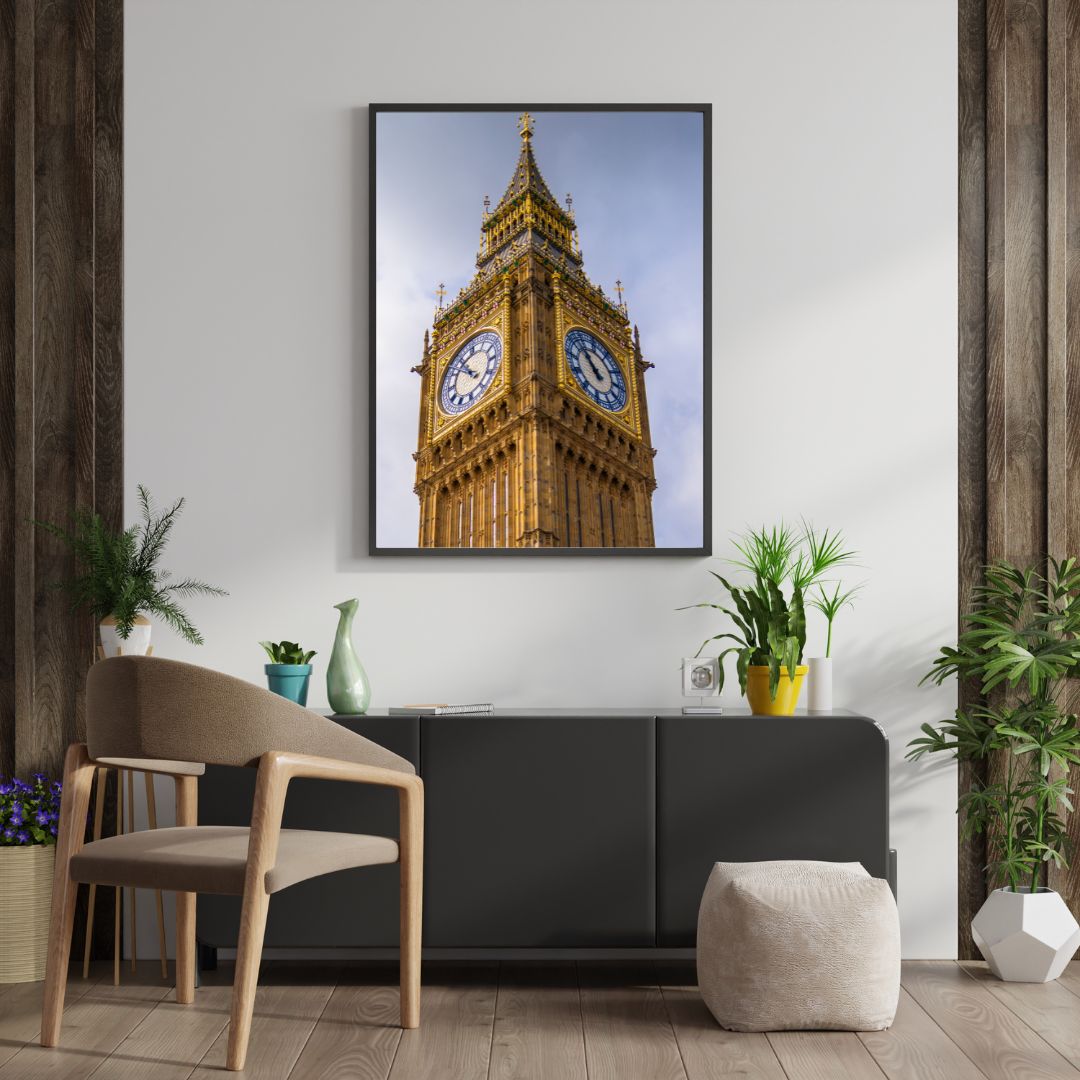 Big Ben Close Up -  (Vertical) PRINTABLE DIGITAL IMAGE - City Escapes Collection