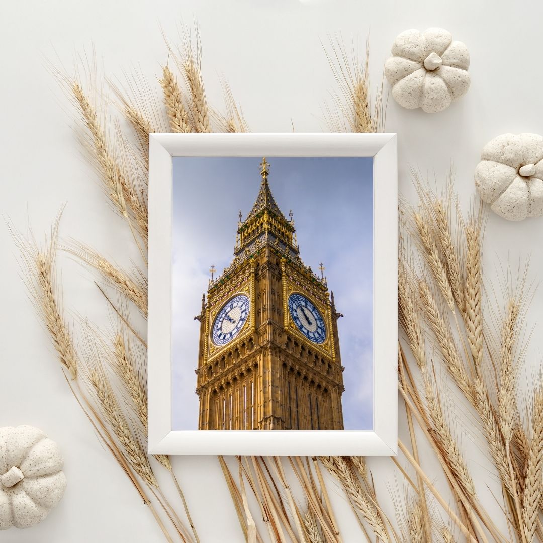 Big Ben Close Up -  (Vertical) PRINTABLE DIGITAL IMAGE - City Escapes Collection